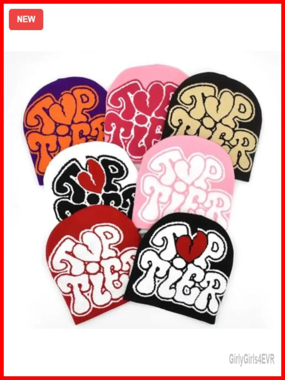 Y2K Letter Print Reversible Beanie - Top Tier Style